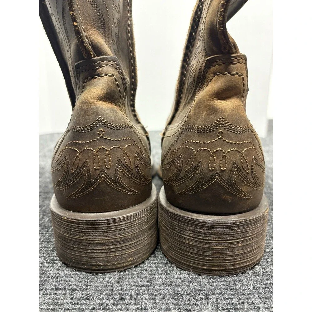 Ariat Rambler Phoenix Mens 9.5 D Boots 10010944 Wide Square Toe Distressed Brown